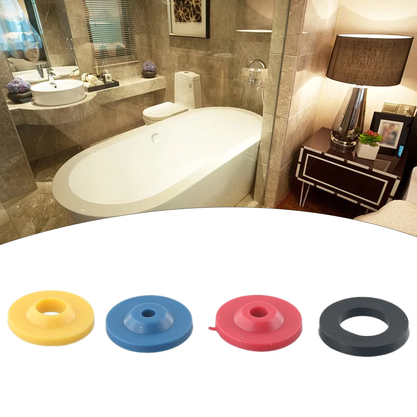 Bathtubs Parts Flow Limiter Home Rubber Shower Flow Reducer Limiter Set 1 Kit 1/2 Inch Thread Size 25g 8pcs/set