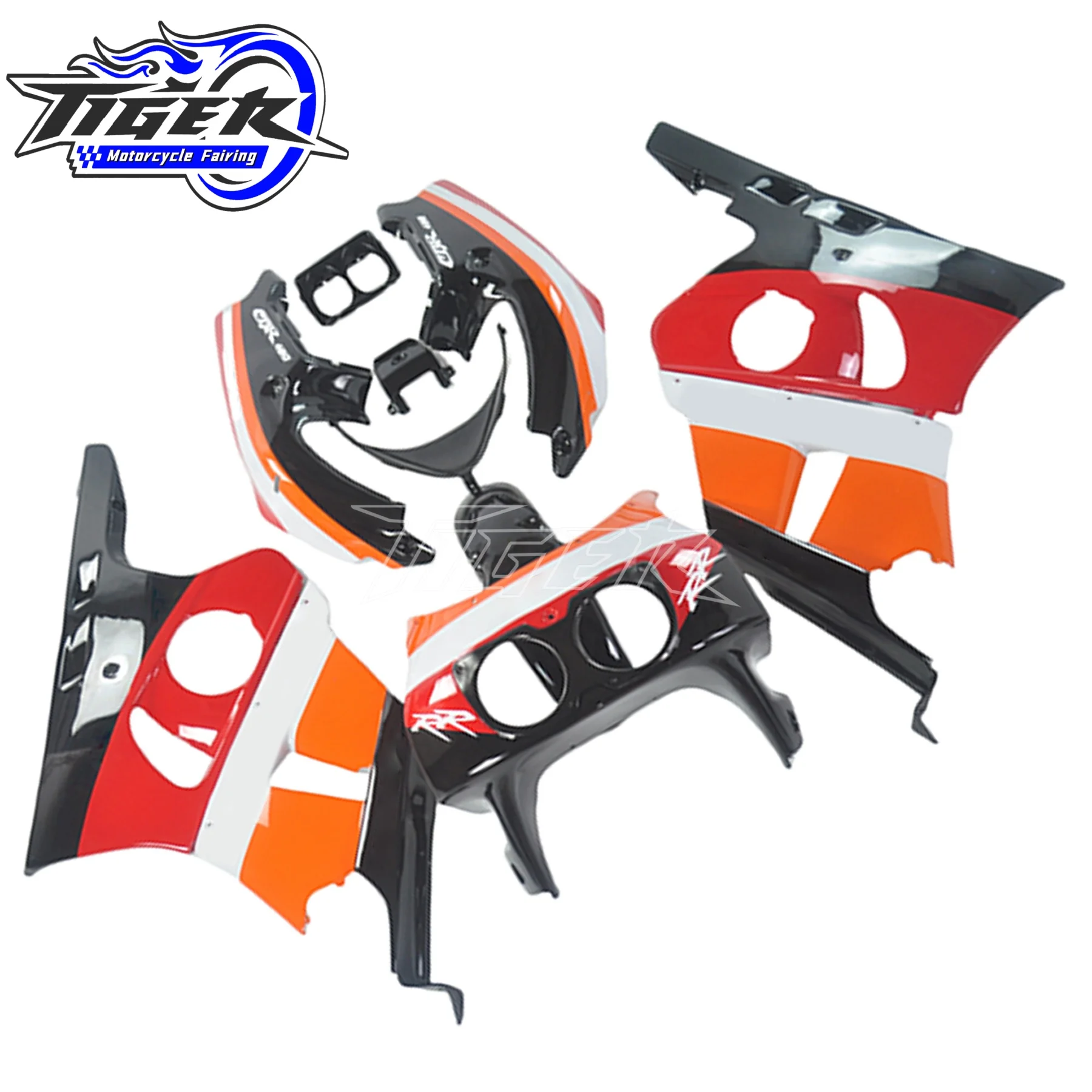 For CBR400RR 1990-1999 Handmade model fairing kit CBR400 90 91 black ABS NC29 Bodywork shell 600rr motorcycle parts