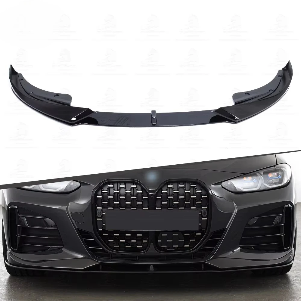 

Auto Car Exterior ABS Material Gloss Black Front Chin Anterior Bumper Lip Shovel AC Style Front Lip for 4 Series G22custom