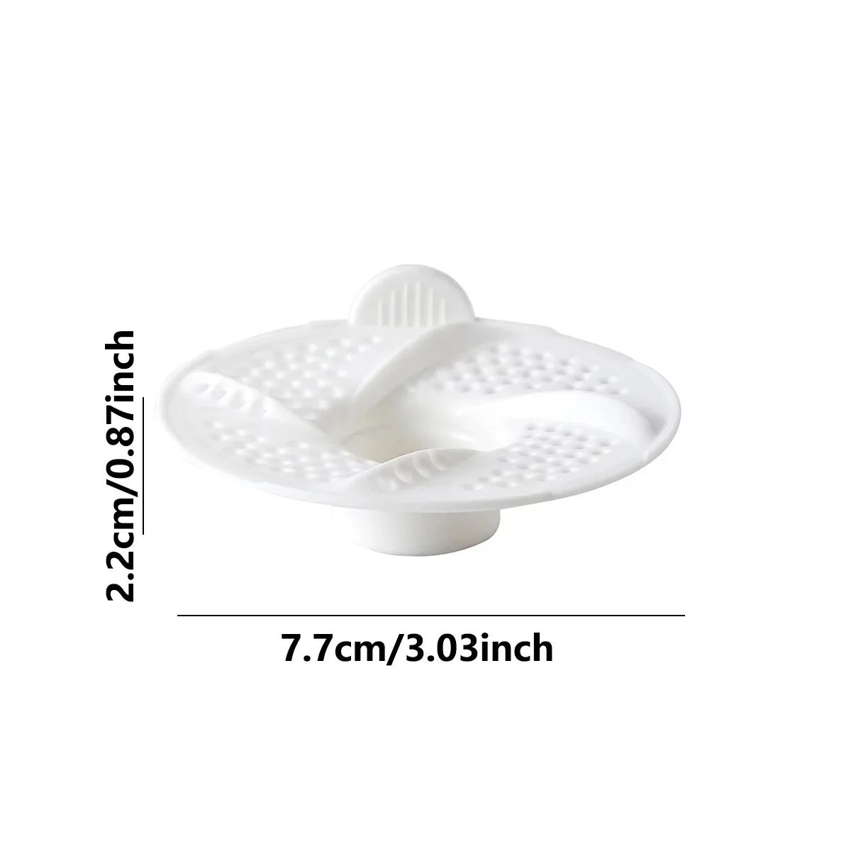 1PCS Swirl Hair Catcher, Universal Bathroom Sink Strainer, Anti-Clog Drain Filter - view 6