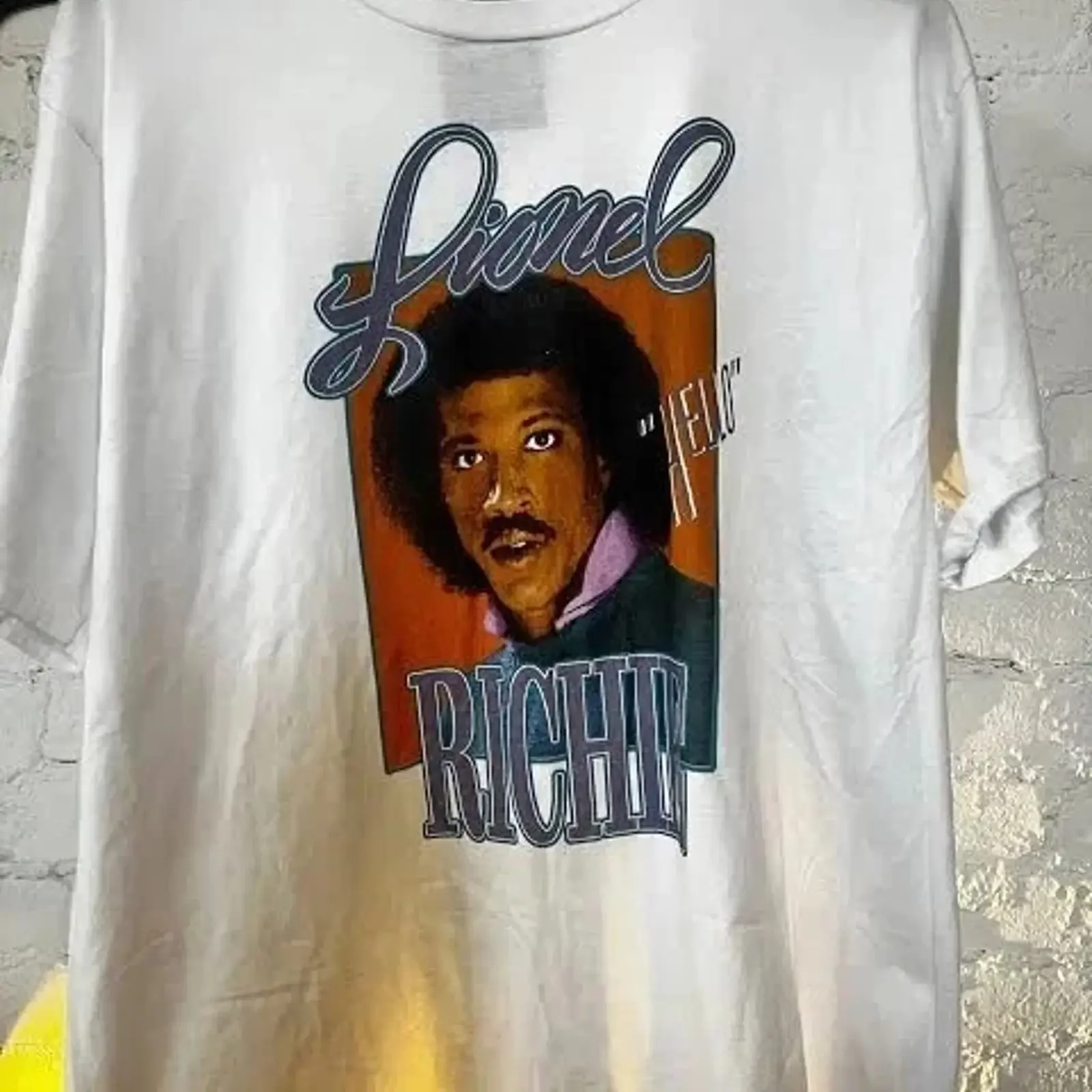 Lionel Richie Vintage Cotton ConcerT T Shirt S to 5XL CL254 vintage Washed Versatile Soft Top For Everyday Wear streetwear