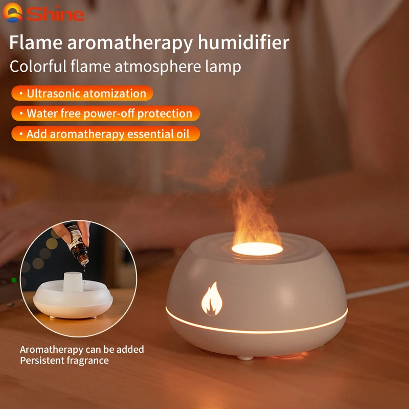 Nieuwe Aroma Diffuser Luchtverspreider Ultrasone Koele Mistmaker Fogger Led Etherische Olie Vlamlamp Difusor Luchtbevochtiger