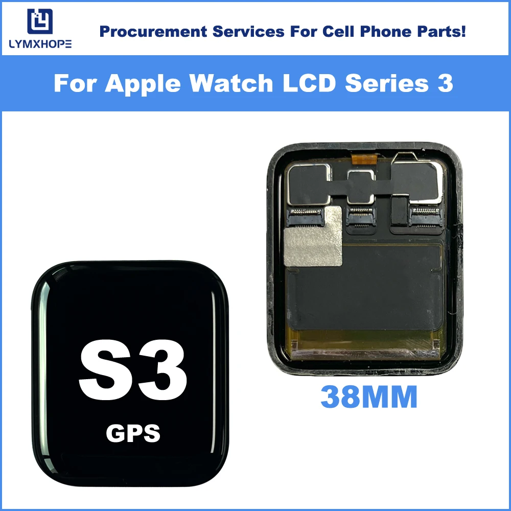 OLED For Apple Watch Series 3 LCD Display GPS/LTE Touch Screen Digitizer Assembly For iWatch S3 LCD 38MM 42MM Replacement Parts