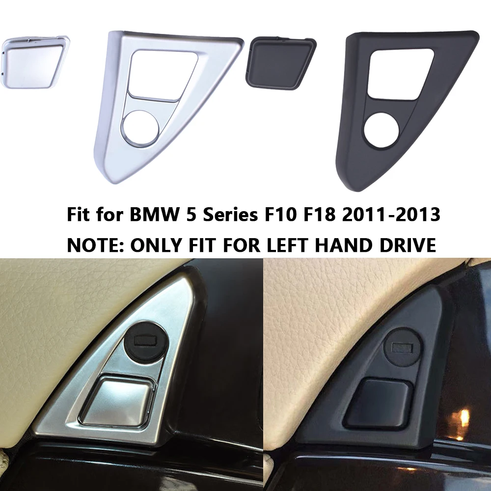 1pc Car Center Console Armrest Box Switch Button Cover Trim for BMW 5 Series F10 F18 2011 2012 2013 Left Hand Driver