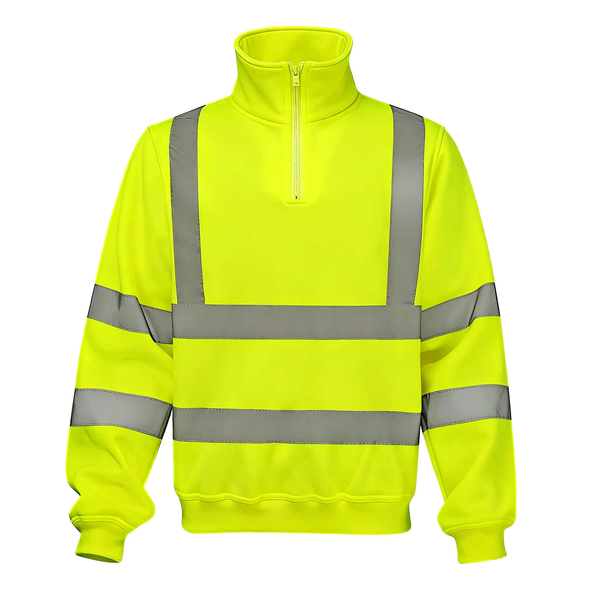Men's Work Clothes Reflective Sweatshirt High Energy Visible Safety Clothing Ready-Made Warm Reflective Work Clothes