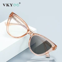 VKYEE, nuevo, Simple, ojo de gato, diseño de moda personalizado, gafas fotocromáticas antiluz azul para mujer, prescripción personalizable