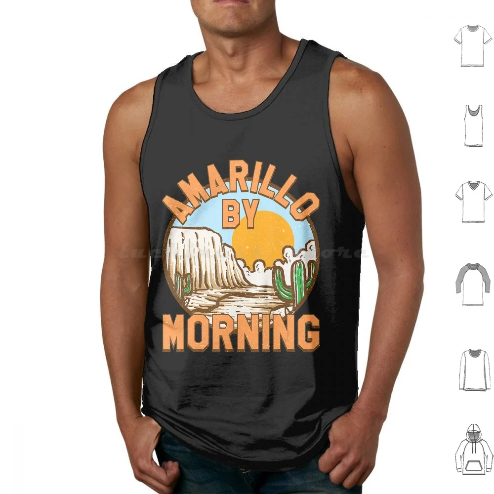 Texas Cactus Amarillo By Morning Cowgirl Rodeo Horse Girl Tank Tops Vest Sleeveless Cute Colorful Animals Rainbow Flowers