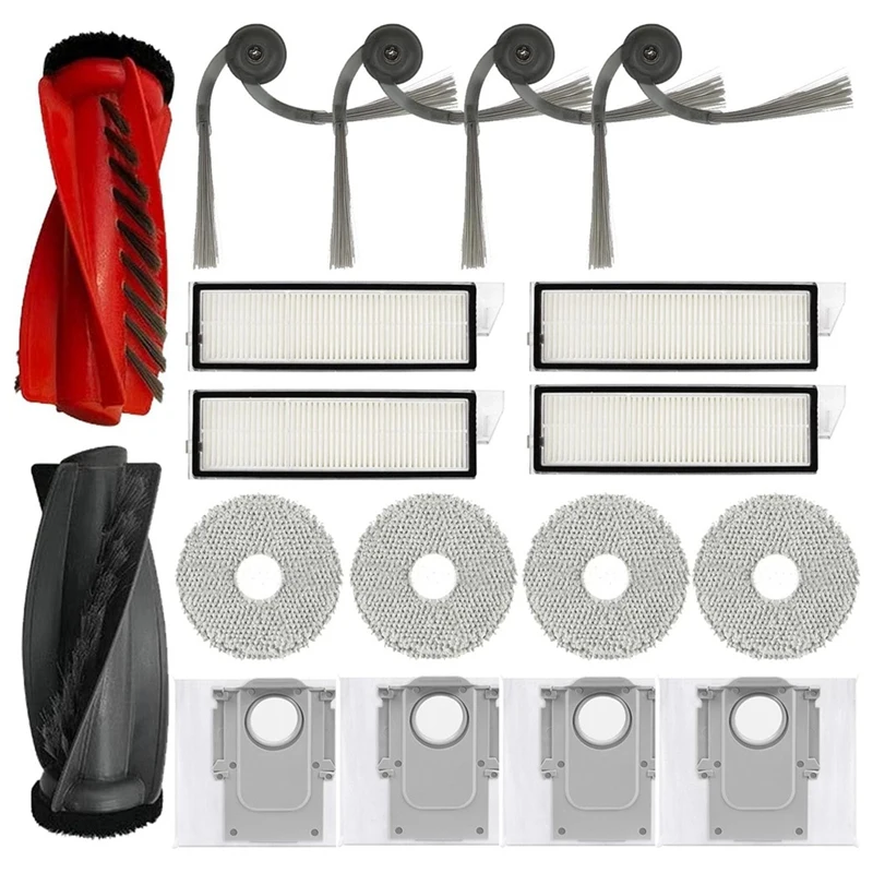 

A13R-Replacement Parts Accessories Kit For Roborock Qrevo Curv Robot Vacuum Main Side Brush Hepa Filter Mop Cloth Dust Bags