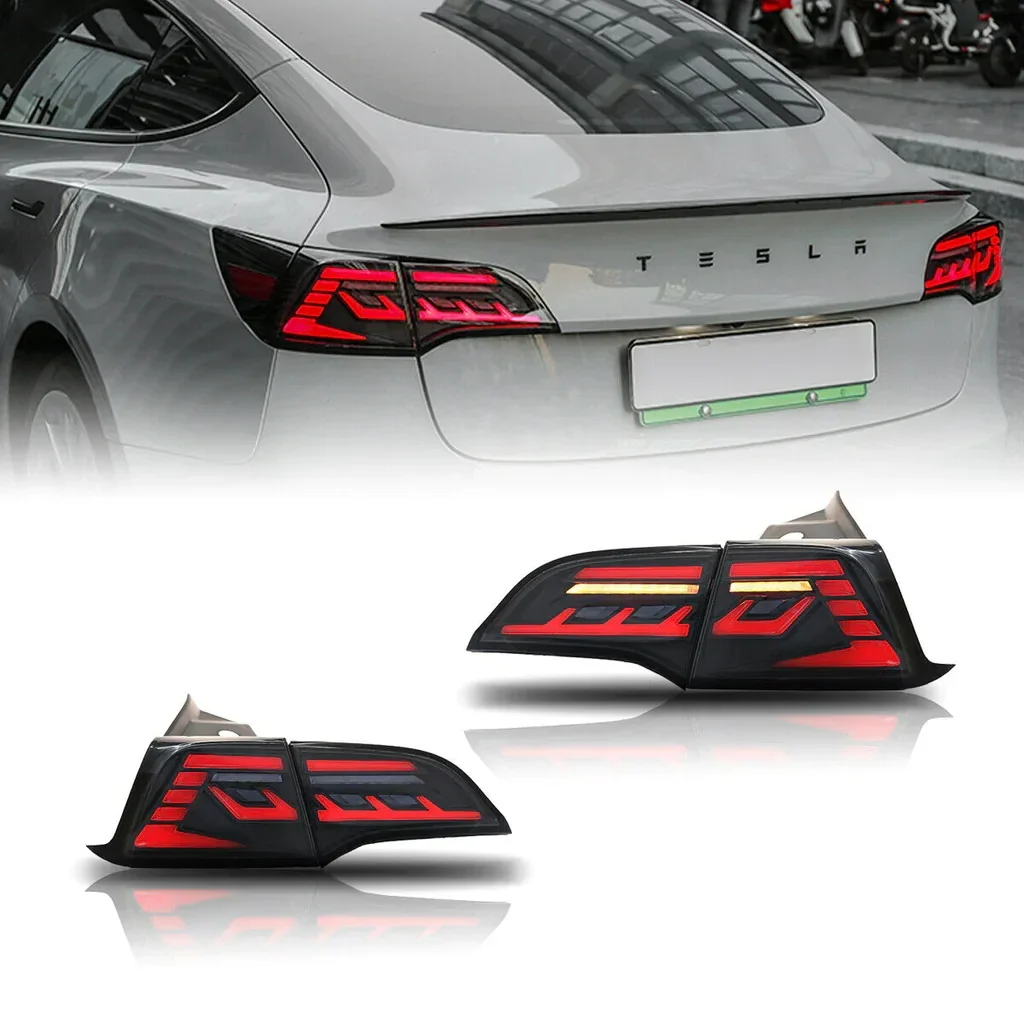 

Smoked LED Tail Lights with Start up Animation For 2017-2021 Model 3 & Model Y