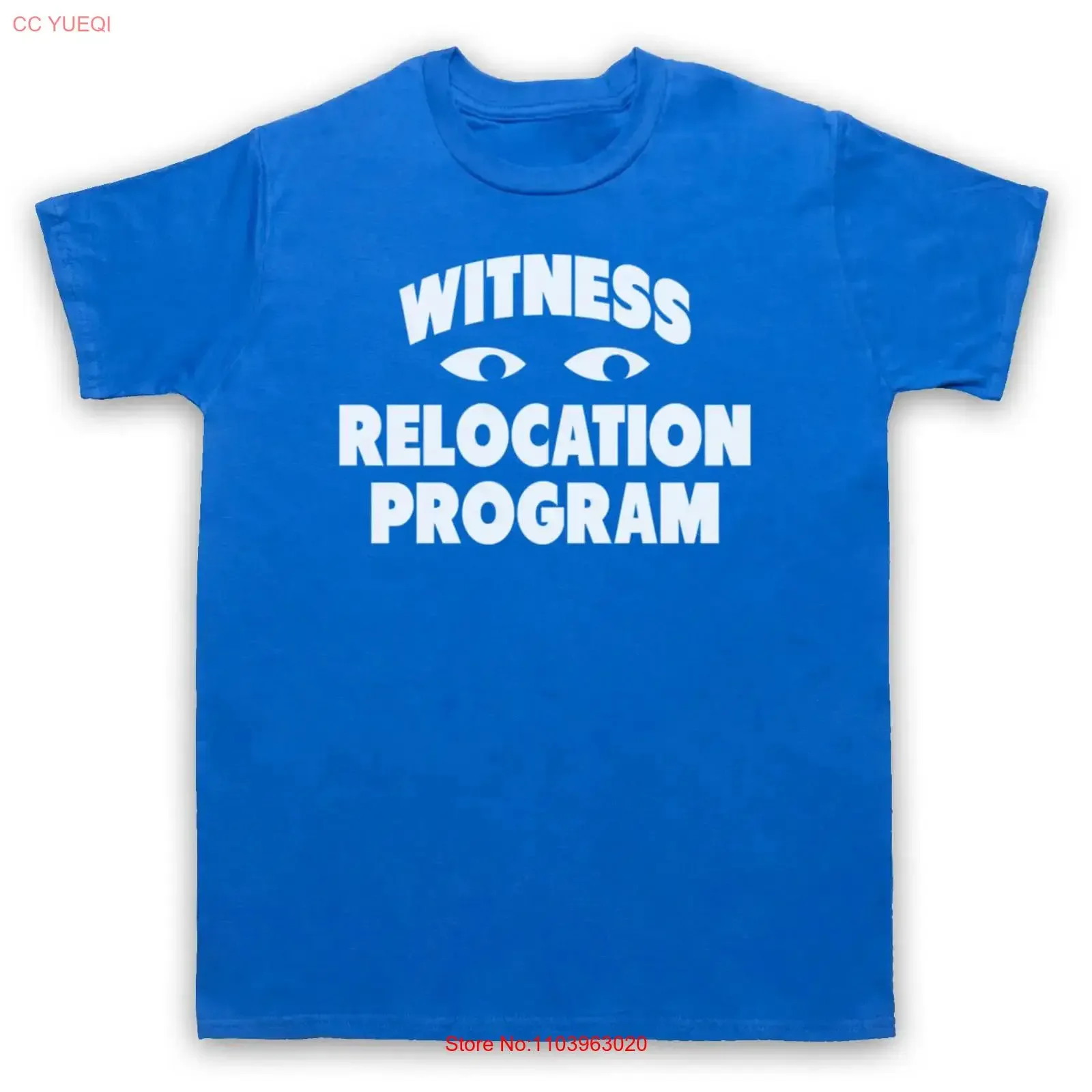 T-shirt unisexe vintage délavé décontracté streetwear homme avec slogan humoristique et blague ironique du programme de relocalisation WITNESS