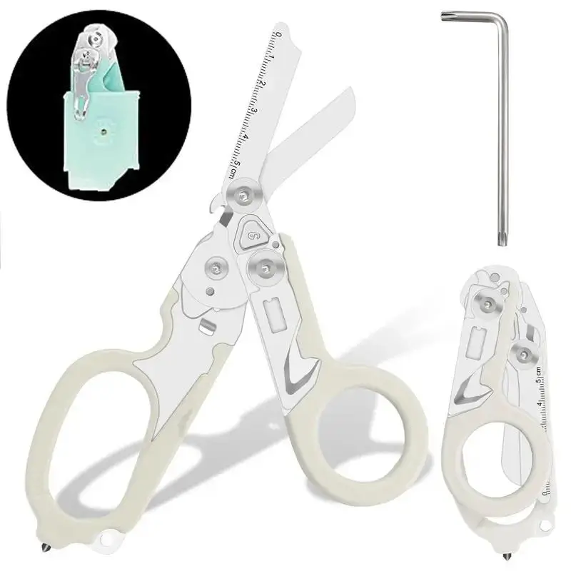 

Многофункциональные уличные плоскогубцы 6-в-1, комбинированные ножницы с коробкой для хранения, складные, удобные для переноски, ручные инструменты