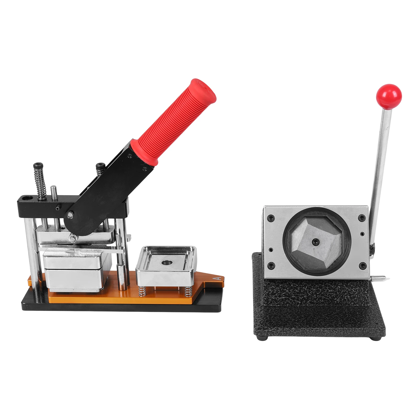 

50mm Square Fridge DIY Photo Magnet Making Machine W/100 Set Making Supplies DIY Pin Maker Badge Press Machine for Gifts&Decor