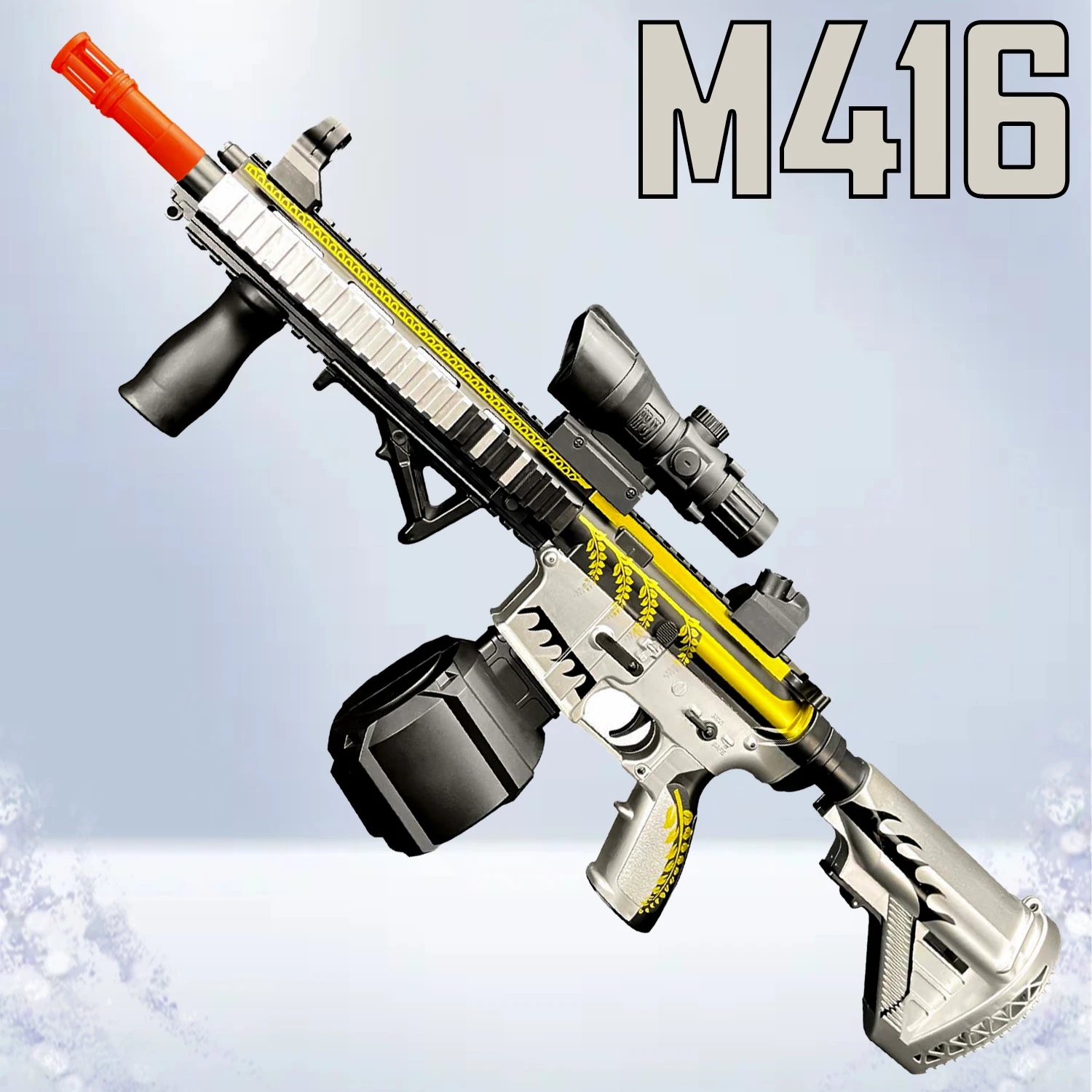 Electric Gel Ball Toy Gun Automatic Shooting Toy Gel Ball Toy Gun Shooting Game Outdoor Activities (Bullets Not Included)