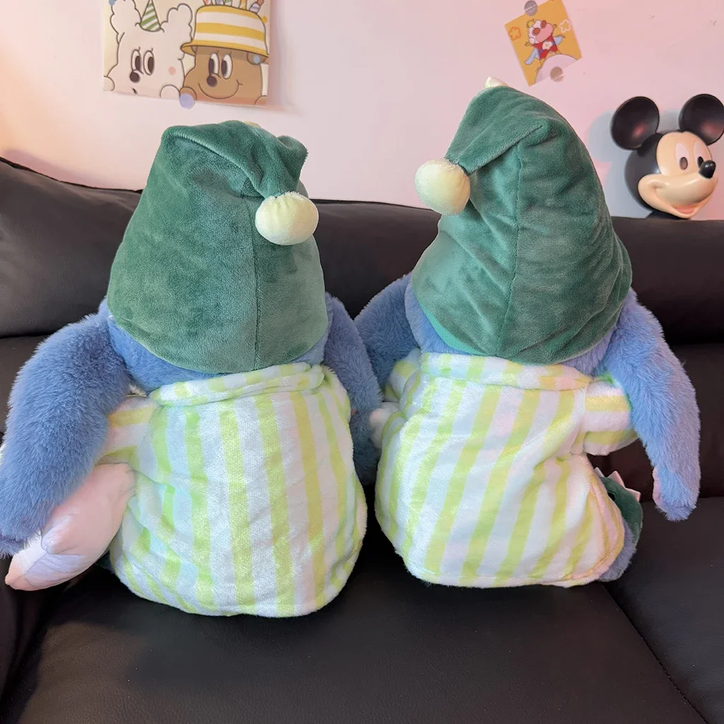 35cm High Quality Soft Stitch Plushies Wearing Pajamas Cartoon Cuddly Plush Toy Stuffed Lilo & Stitch Anime Doll Birthday Gifts