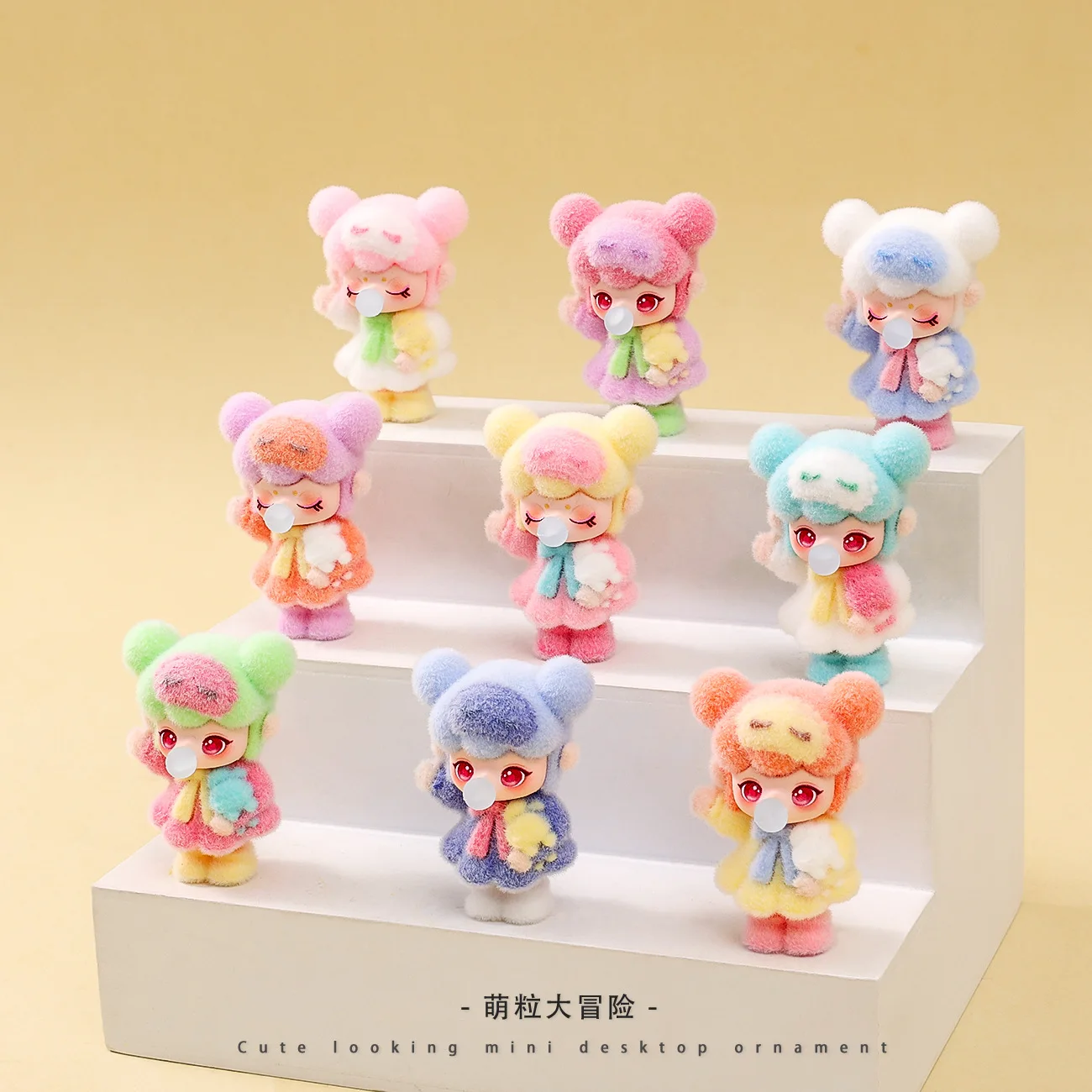 Niedliche Flockierte Moe Mini-Figur Trendiges Spielzeug Zwei Stile Desktop-Ornament Modell Heimdekoration Sammlerstück Zufällige Überraschungstüte Lustige Geschenke – Detail 2