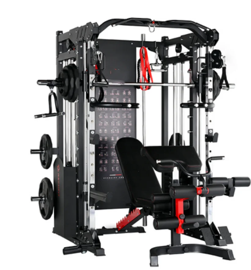 Factory direct supply smith machine comprehensive trainer fitness equipment home or gym use