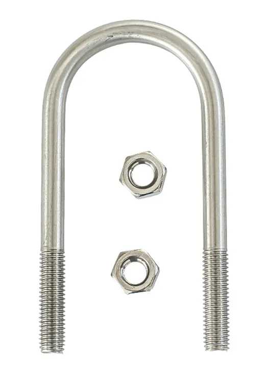 M6 M8 304 Stainless Steel U-shaped Buckle Bolt U-shaped Screw Pipe Clamp U-clip fillet U-clip with baffle nut combination