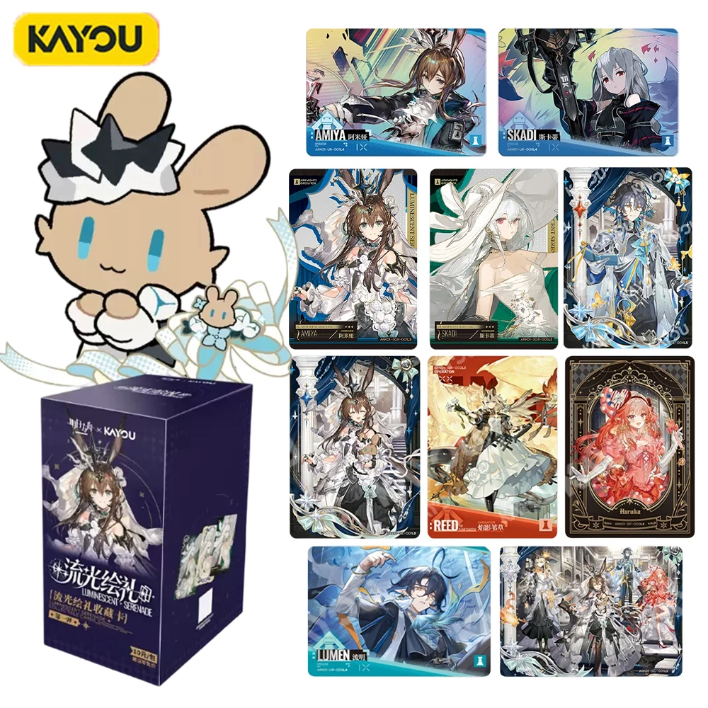 genuine-kayou-arknights-booster-pack-amiya-skadi-illustrated-hot-foil-rare-collectible-anime-character-mini-cards