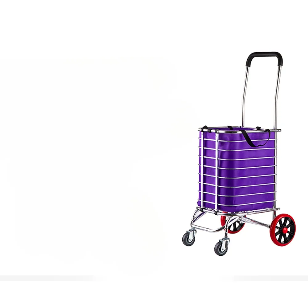 Easy to load grocery carts, small trolleys, household shopping carts, foldable, lightweight, elderly trolleys, trolley trolleys,