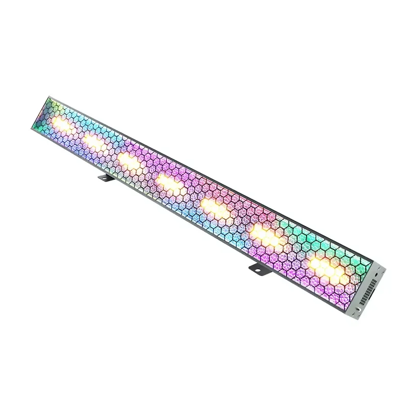 300W Long Retro Stage Lights Flashing LED Matrix Effect Bar DJ Disco Party Strobe DMX512 Control Mixing RGB+Amber