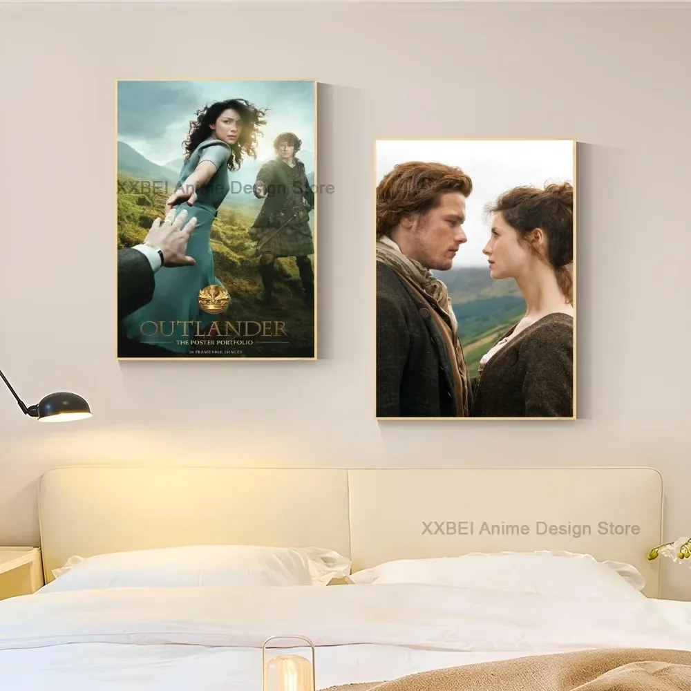 1pc Outlander TV Series Poster Decorative Painting Bedroom Study Wall Sticker Living Room Cafe Entrance Modern Interior Mural