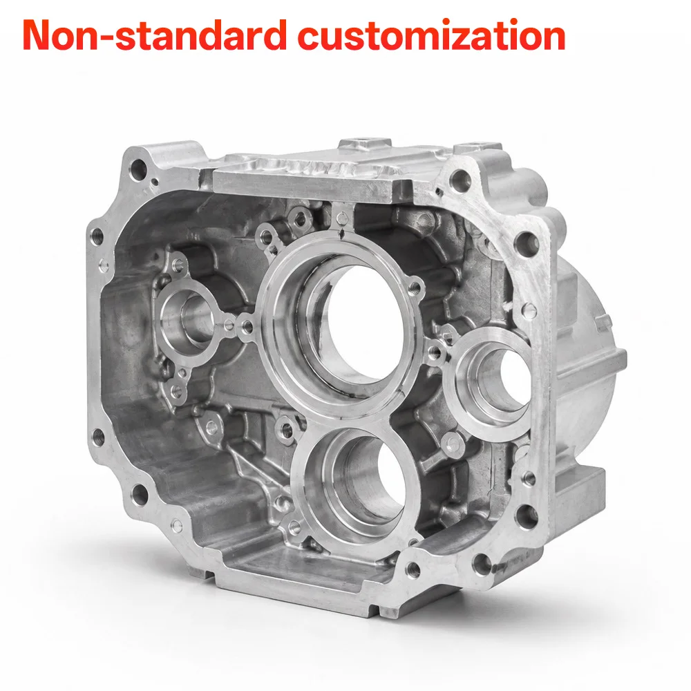 OEM 5-Axis CNC Milling Parts Custom Aluminum Cylinder Case for Motorcycle Engine Rebuild High Performance Automotive & Aviation