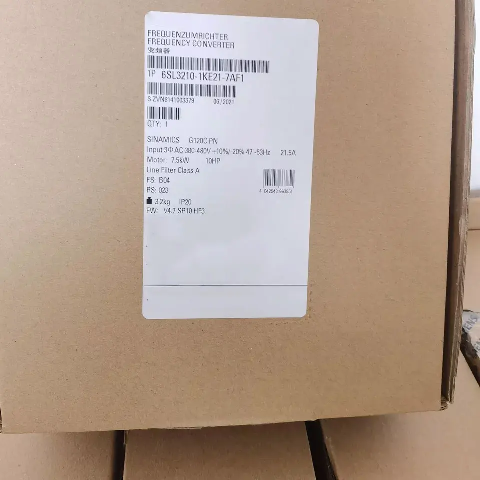 

Brand New 6SL3210-1KE21-7AP1 6SL3210-1KE21-7AF1 Warrently One-year