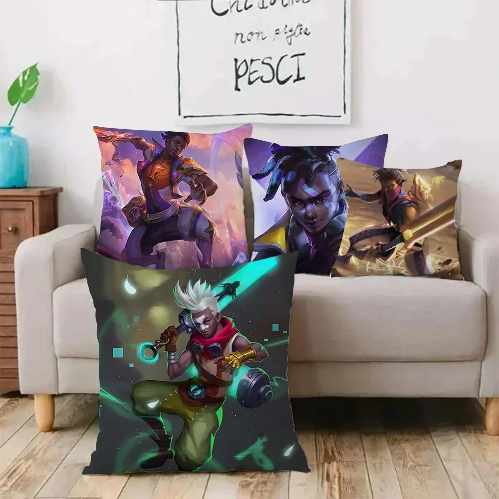 L-League of Legends Ekko Pillow Covers Cartoon Sofa Decorative Home Double-sided Printing Short  Cute Cushion Cover