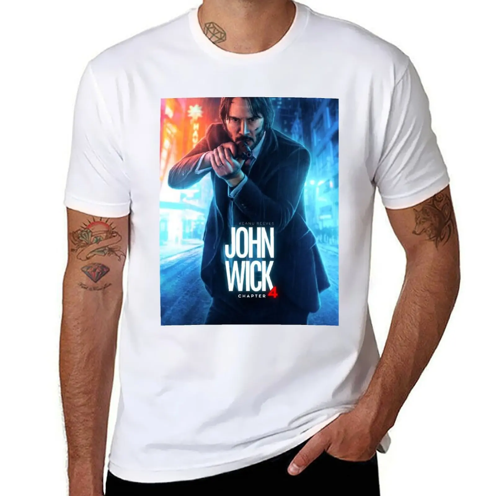 

john wick chapter 4 T-Shirt Art Pattern Printed Casual Top