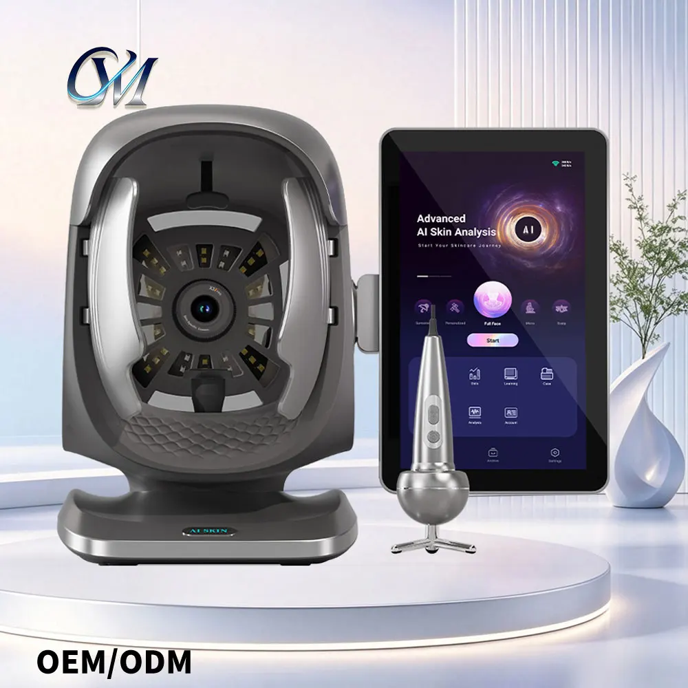 3D Facial Skin Scanner 8 Spectrum 36MP HD AI Skin Analysis Machine 15.6
