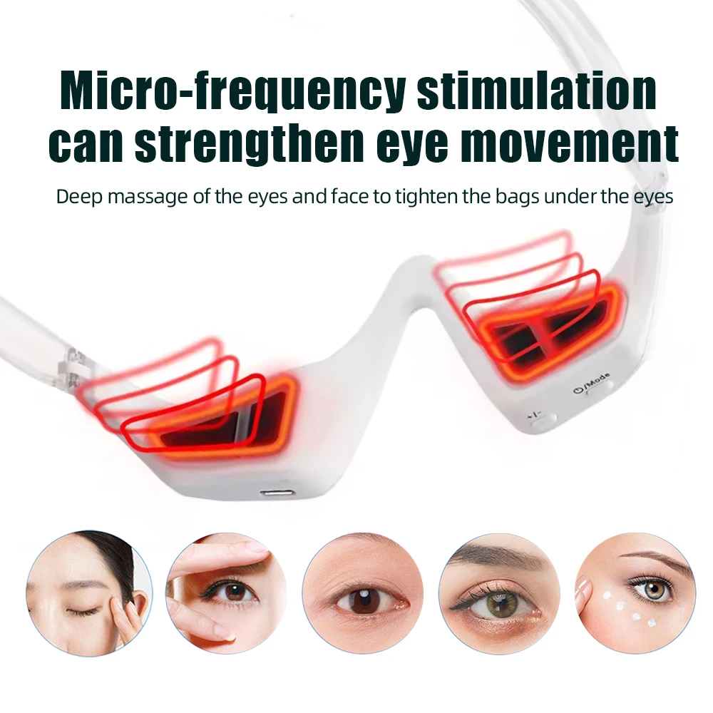 EMS Eye Massager Anti-wrinkle Micro Current Relax Lifting Skin Tightening Eye Care Beauty Device