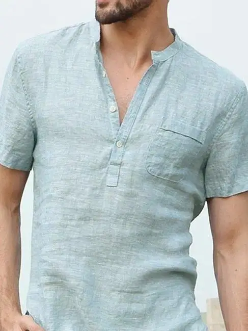 Heren Casual ort Sve irt Stand Kraag Nieuwe Zomer 20223 Faion Trend Loose Fit Sweatshirt Sle Pure Kleur Ontwerp