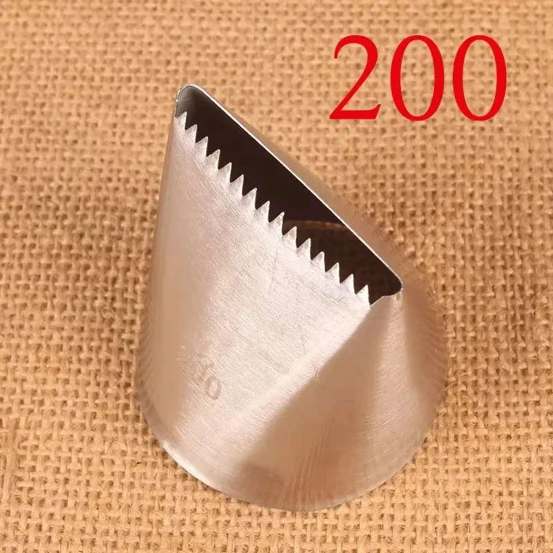 #200#201#202 Extra Large Stainless Steel Cream Cake Nozzle Icing Piping Nozzles Fondant Pastry Tip Decoration Baking Tool