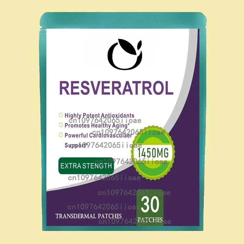 

Resveratrol Transdermal Patches Antioxidant Helps Support Anti-Aging and Immune System 30 Patches
