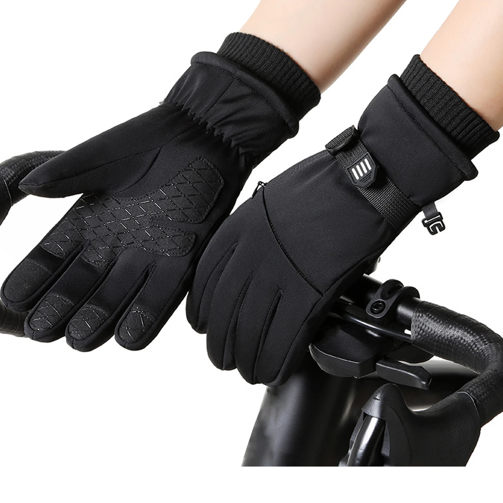 

Зимние теплые перчатки, непромокаемые, ветрозащитные, с двумя пальцами, сенсорным экраном, противоскользящие, для рук, перчатки для катания на лыжах