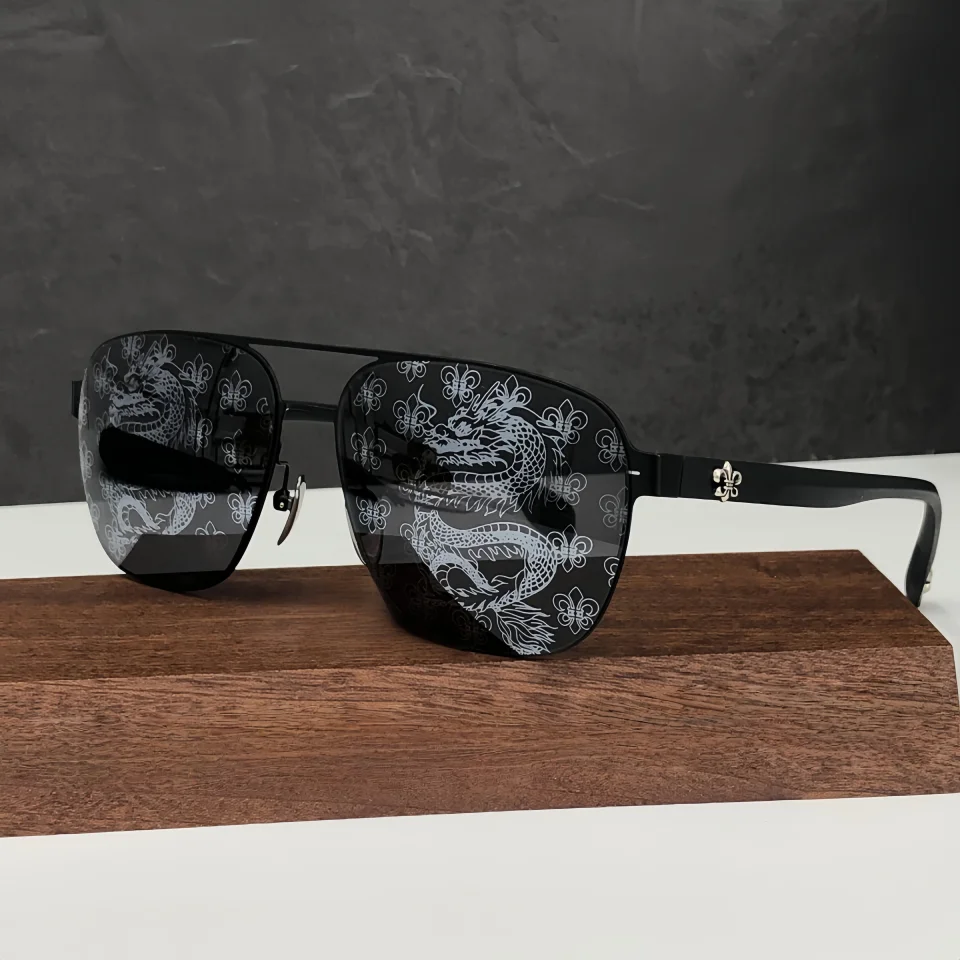 

Men's Pilot Titanium Alloy High Quality Sunglasses Women's Fashion Luxury Brand Design Outdoor Party Driving UV400 Sun Glasses