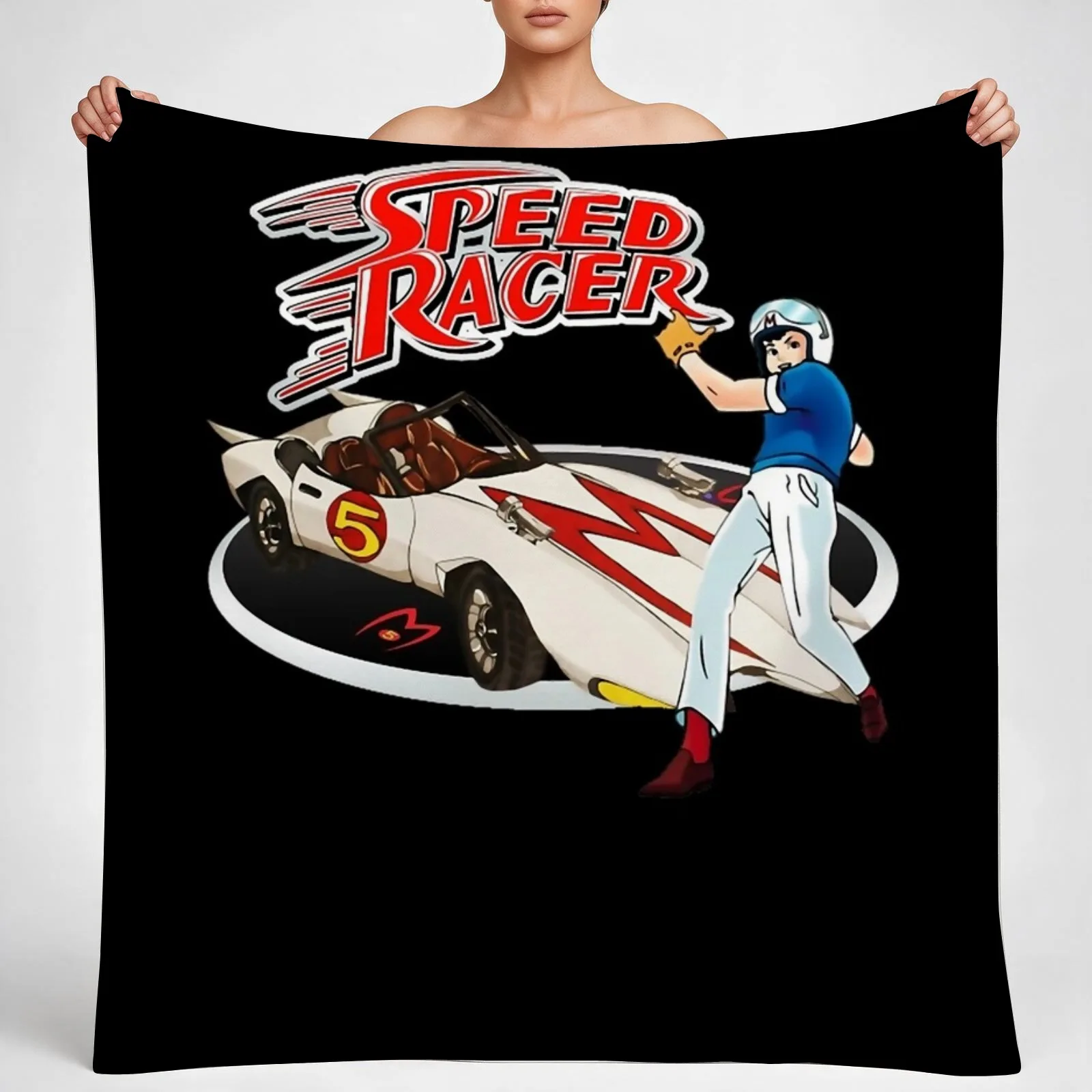 Go Speed Racer Go Go!!! Throw Blanket couch cozy soft plush fuzzy picnic outdoor blanket