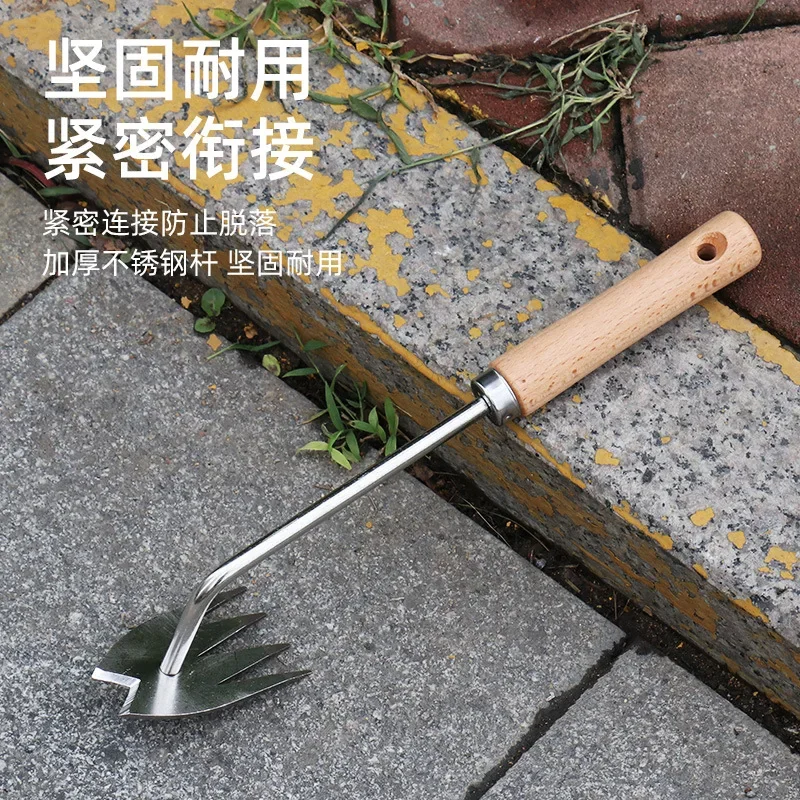 Weeding Hoe Rake Farm Tool Weeding Scarifier Artifact Agricultural Nail Harrow Metal Gardening Weeding Tools for Farmhouse