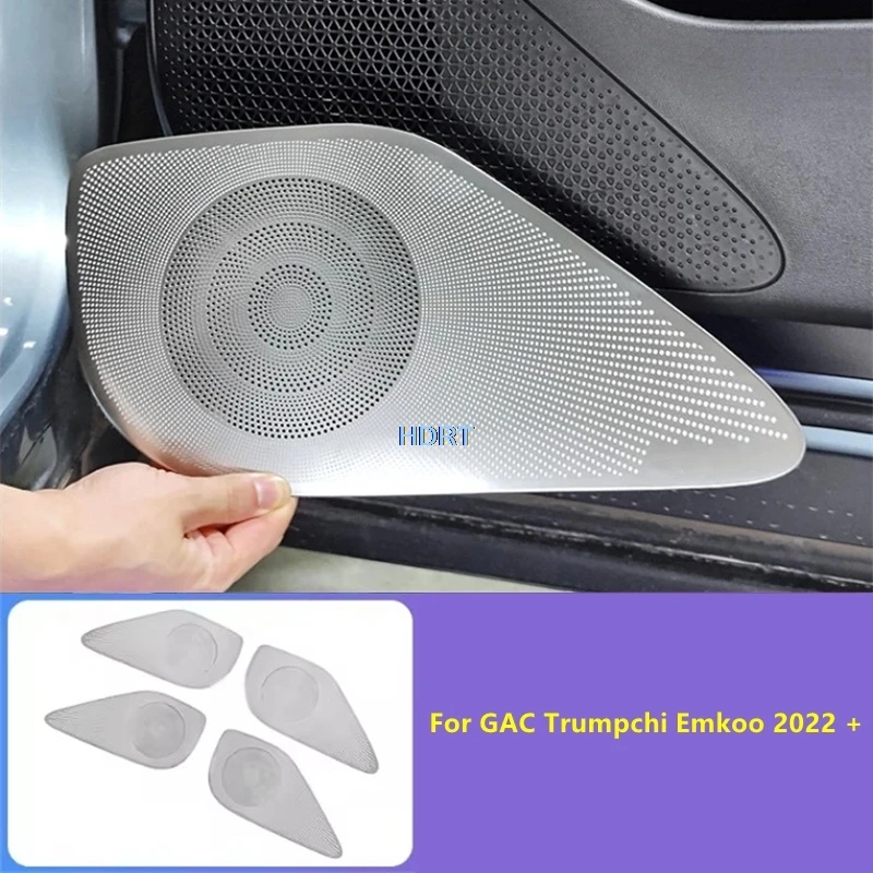 For GAC Trumpchi Emkoo 2022 + Car Styling Door Speaker Audio Horn Proof Cover Protector Decoration Accessories Interior Sticker