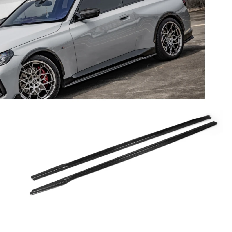 G42 Side Skirts For 2 Series G42 Sports M240 2-Door 2022-IN Side Skirts SQ style Dry Carbon Fiber G42 Side Skirts