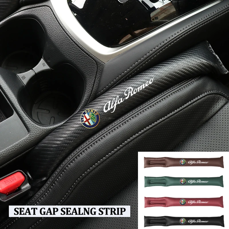 2Pcs Car Seat Gap Sealing Strip For Alfa Romeo 4C 159 Spider Giulia Giulietta 156 Tonale Mito 147 8C Stelvio 166 Car Accessories