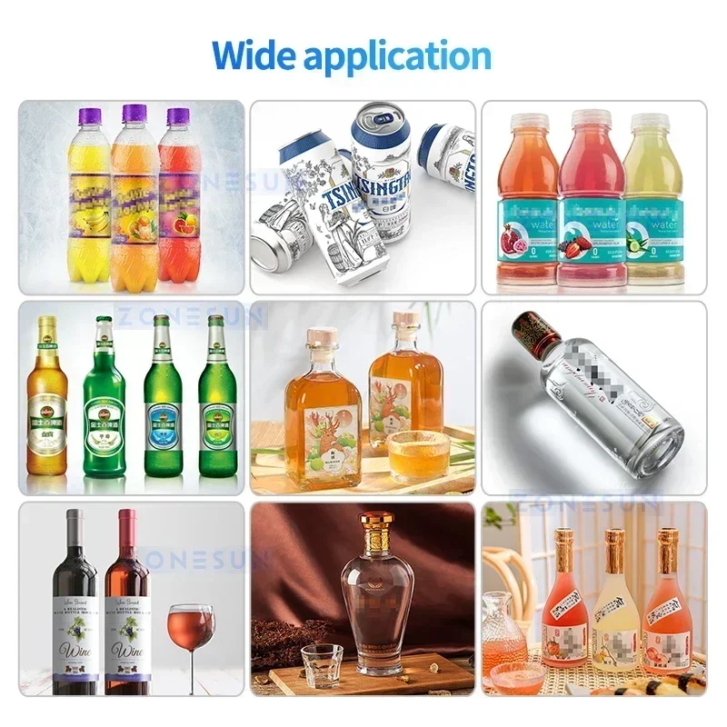 ZONESUN ZS-DYGZ01 Equi pressure Beer Filler Carbonated Drinks Filling Machine Manual Cola Soda Fizzy Alcoholic Beverage
