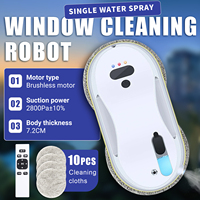 DIVEDEER household automatic water spray window cleaner robot single water spray robot electric remote control glass cleaner god
