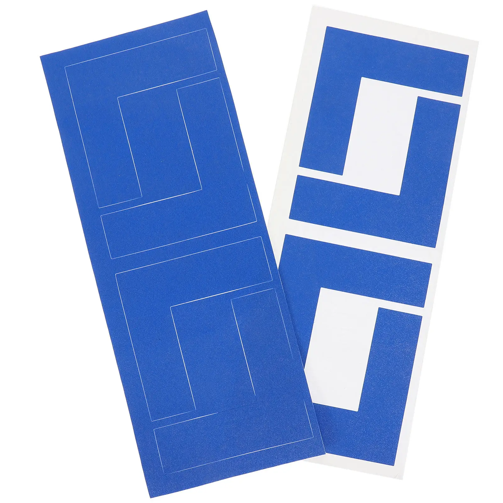 8Pcs Wear-Resistant Anti-Slip Floor Tape Positioning Stickers High Visibility L Shaped Markers for Workplace Floor Organization