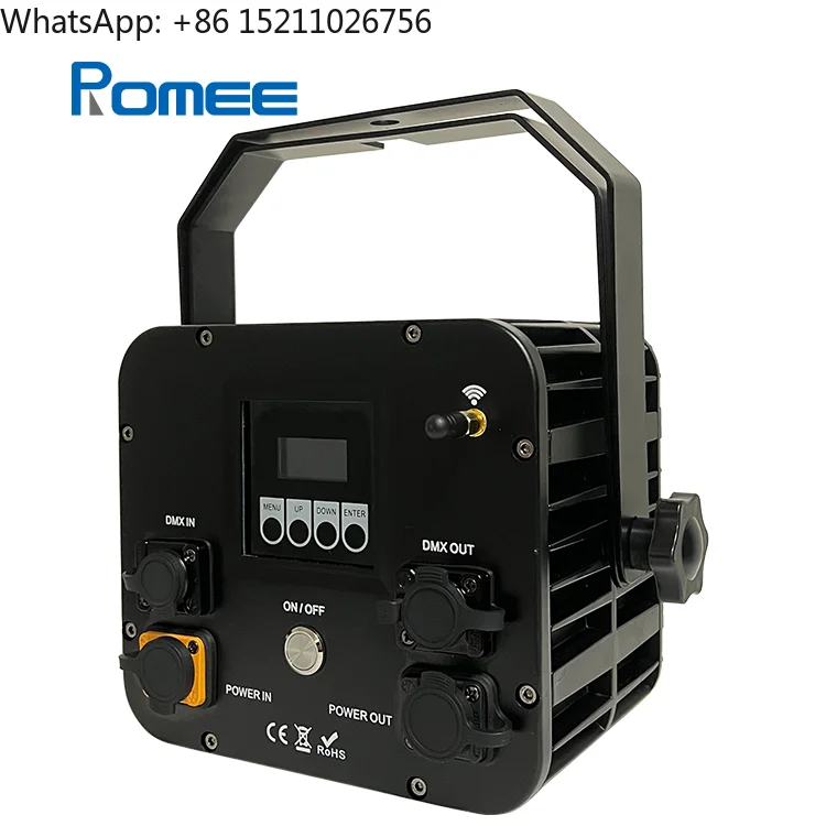 Outdoor Waterproof RGBWA+UV 6x18w LED Square Wireless Battery Par Light for Concert Event Landscape Show Stage up Lighting