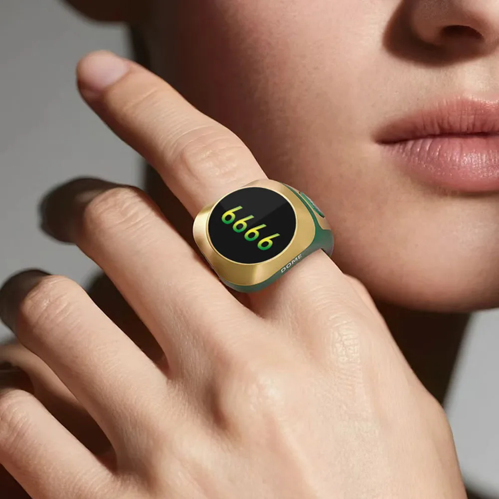 1pc Smart Ring Counter 18/20/22mm Luminous Rechargeable Color Screen Wireless Electronic Creative Ring Counter
