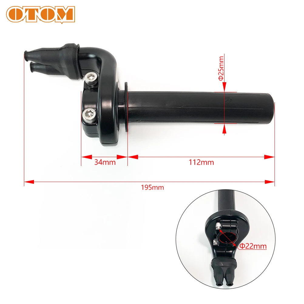 OTOM Motorcycle Throttle Grip-A Refueler Oiler Fueler Seat Handle Settle Tube Turn Handlebar For KTM EXC XC SX SXF 78102010100