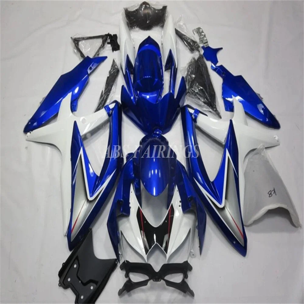 

Injection Mold New ABS Whole Fairings Kit Fit For SUZUKI GSX-R 600 750 K8 2008 2009 2010 08 09 10 Bodywork Set Blue