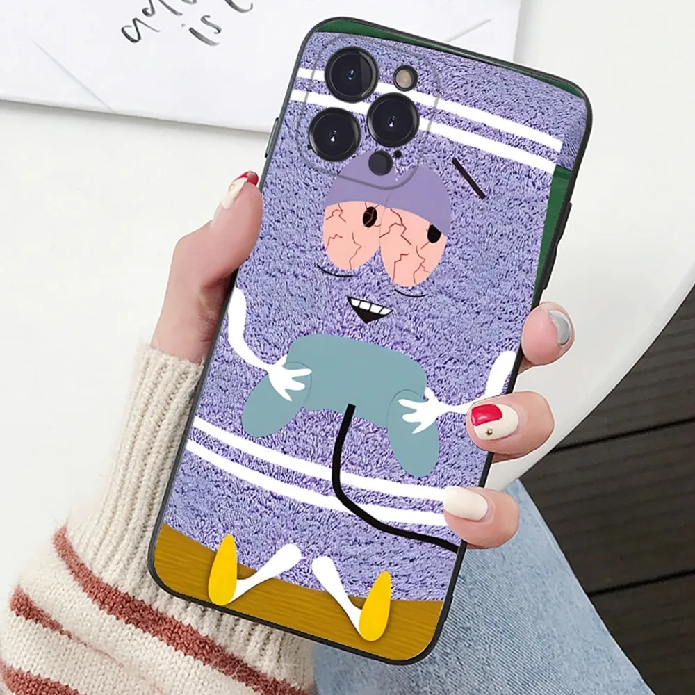 S-South Park Towelie Phone Case for iPhone 15 8 7 6 6S Plus X SE 2020 XR XS 14 11 12 13 Mini Pro Max Mobile Case