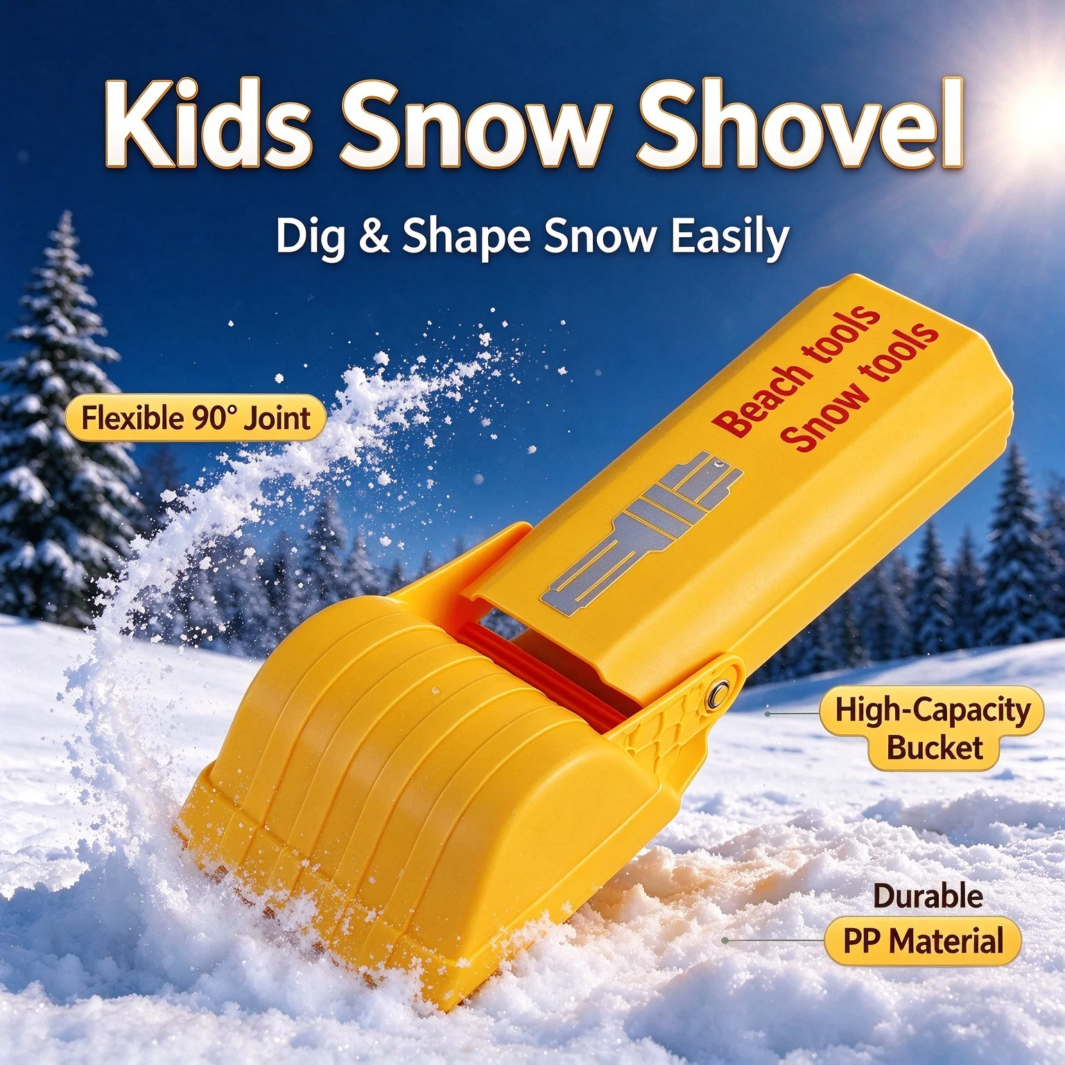 Snow Amusement Excavator Digging Hand Arm Sand Kid Beach Toy Shovel Tool Play in Snow Boy Girl Outdoor Game Winter Summer ﻿